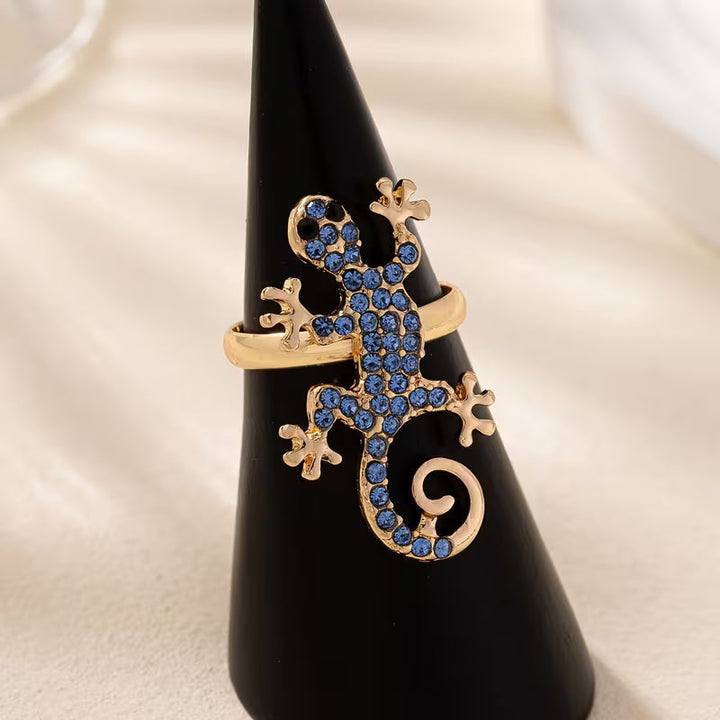 Geckoörhängen med lyckotalisman – gratis ring | Begränsat erbjudande