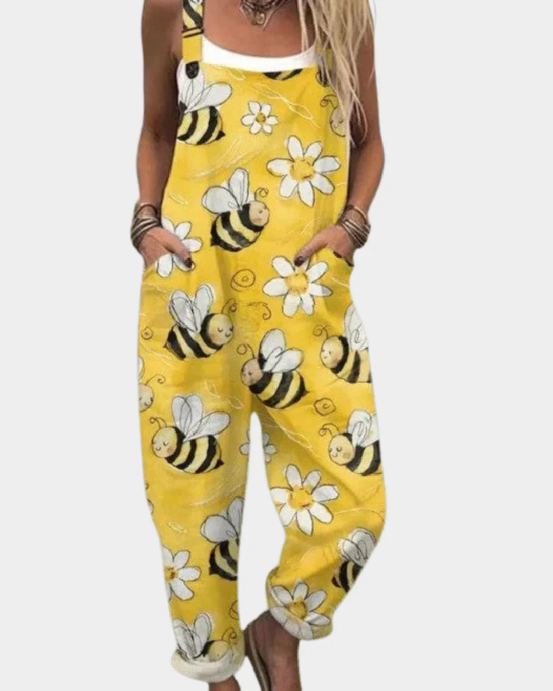 Behaglig Tryckt Jumpsuit