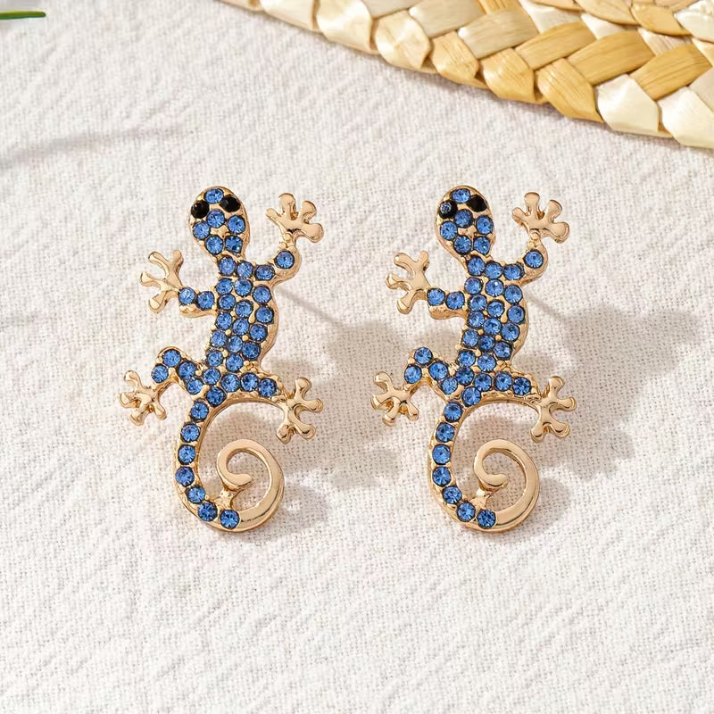 Geckoörhängen med lyckotalisman – gratis ring | Begränsat erbjudande