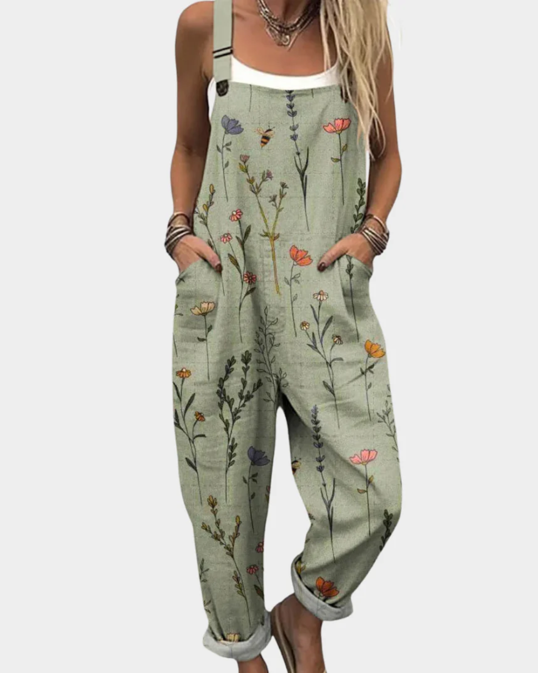 Behaglig Tryckt Jumpsuit