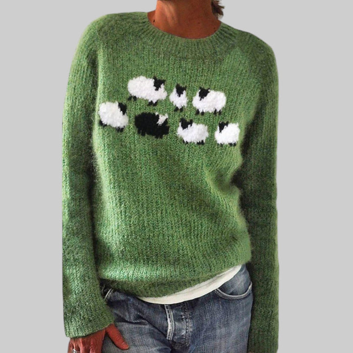 Heidi - Grön lång tryckt t-shirt