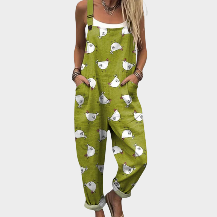 Bekväma mönstrade jumpsuits