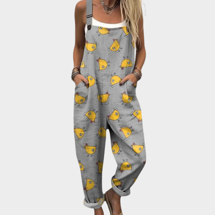Bekväma mönstrade jumpsuits