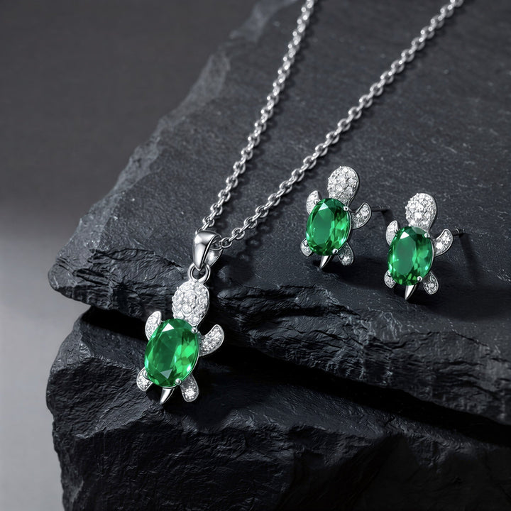 Örhängen Lykke sköldpadda, inklusive gratis halsband | Begränsat erbjudande