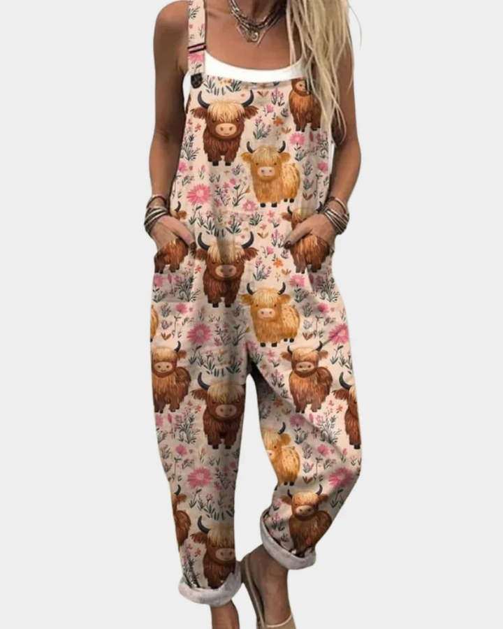 Behaglig Tryckt Jumpsuit