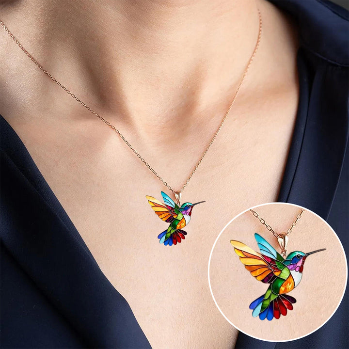 Kolibri Onnenamuleti Halsband 2D