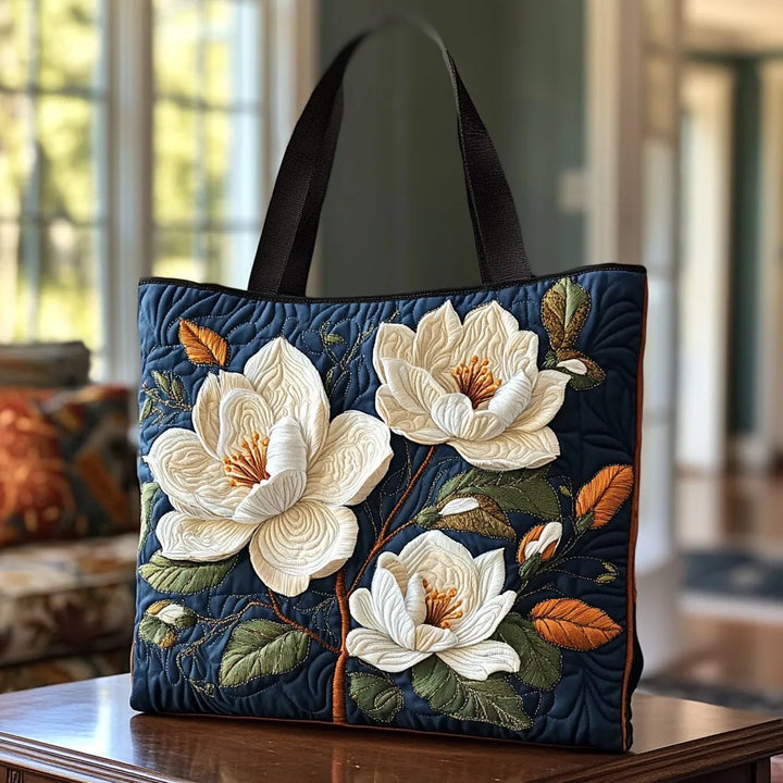 Quiltad väska – Skir magnolia