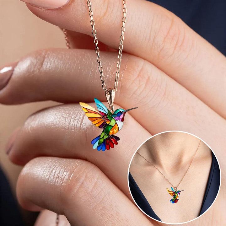 Kolibri Onnenamuleti Halsband 2D