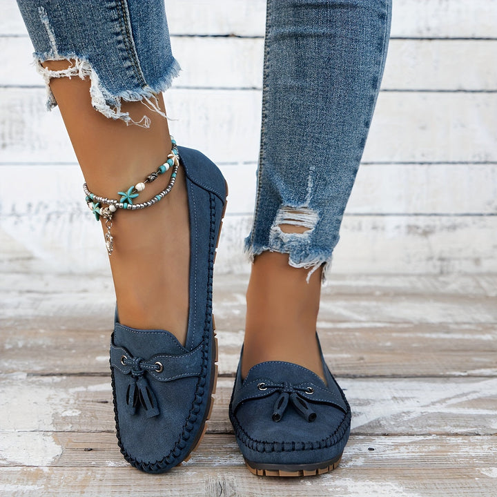 Nadine™ - Klassiska loafers med tofs