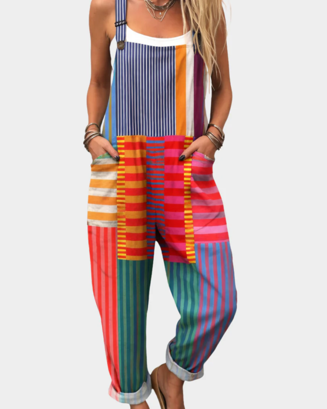 Behaglig Tryckt Jumpsuit