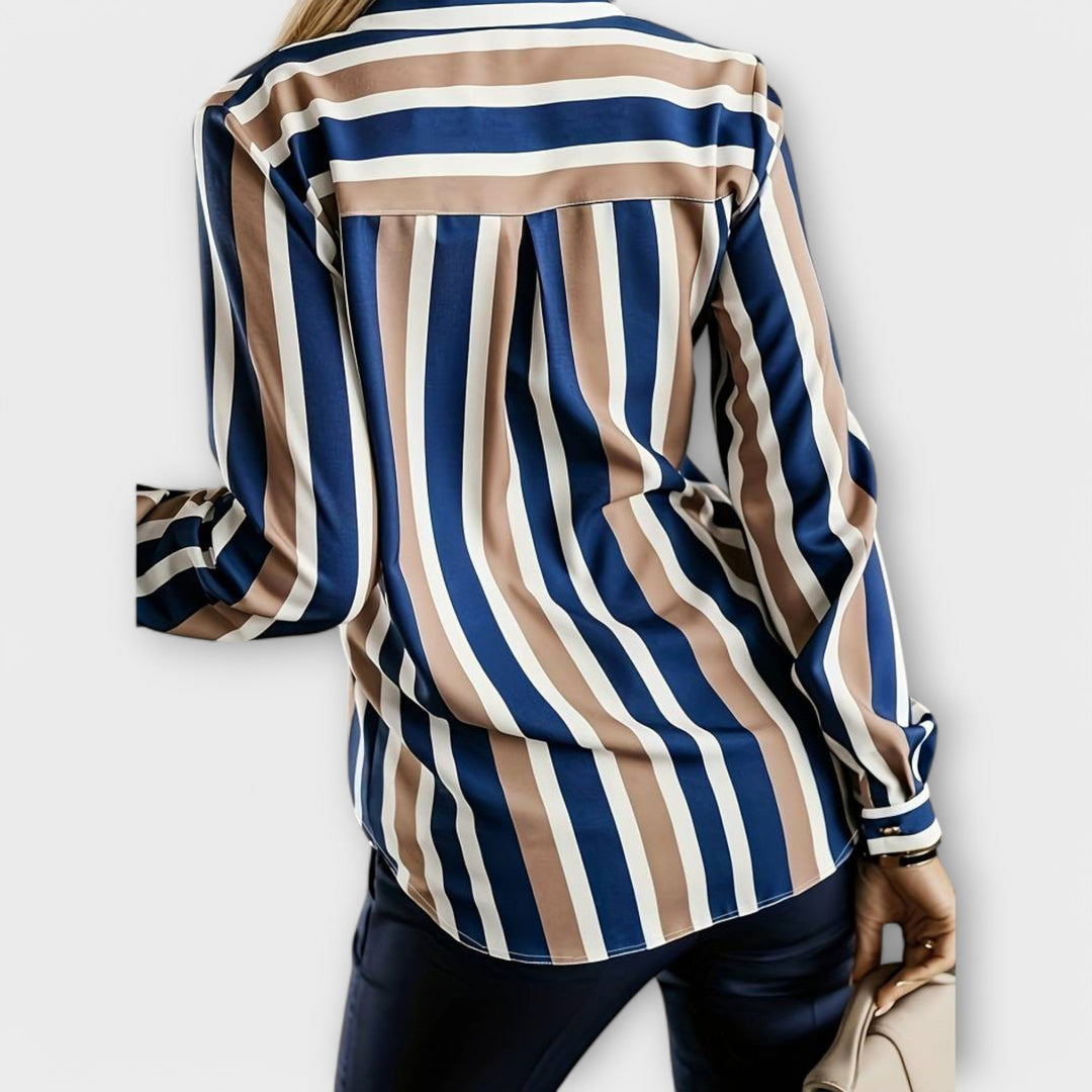 Emily - Stilig och subtilt randig blus