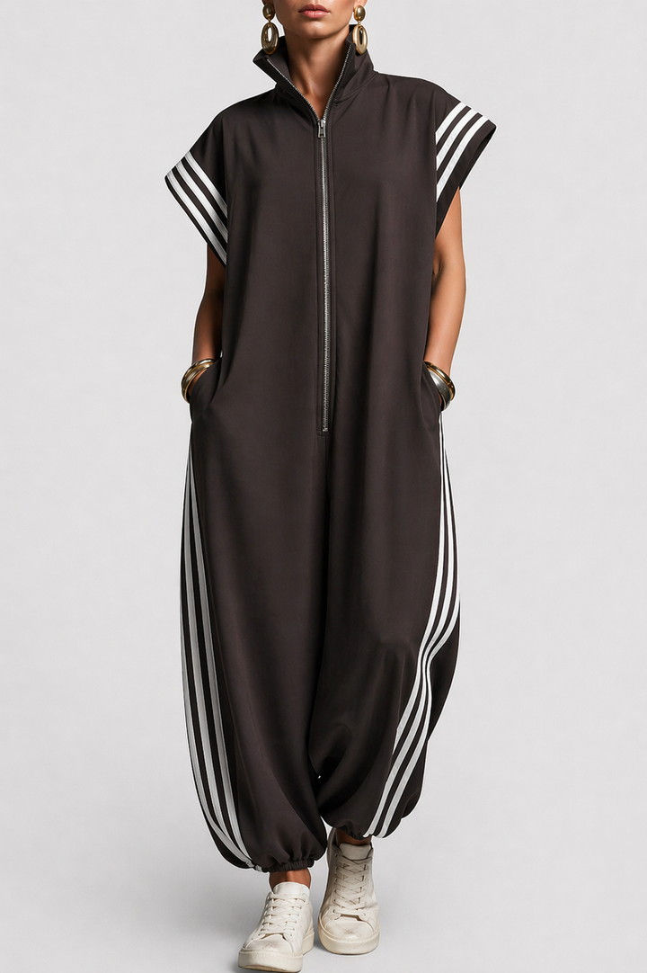 Valentina | Jumpsuit med dragkedja och krage