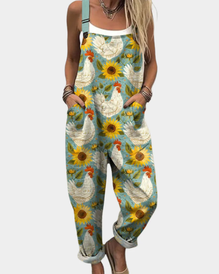 Behaglig Tryckt Jumpsuit