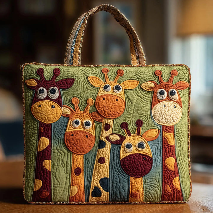Quiltad väska – Giraff