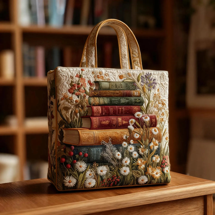 Quiltad väska – Blommig mönster