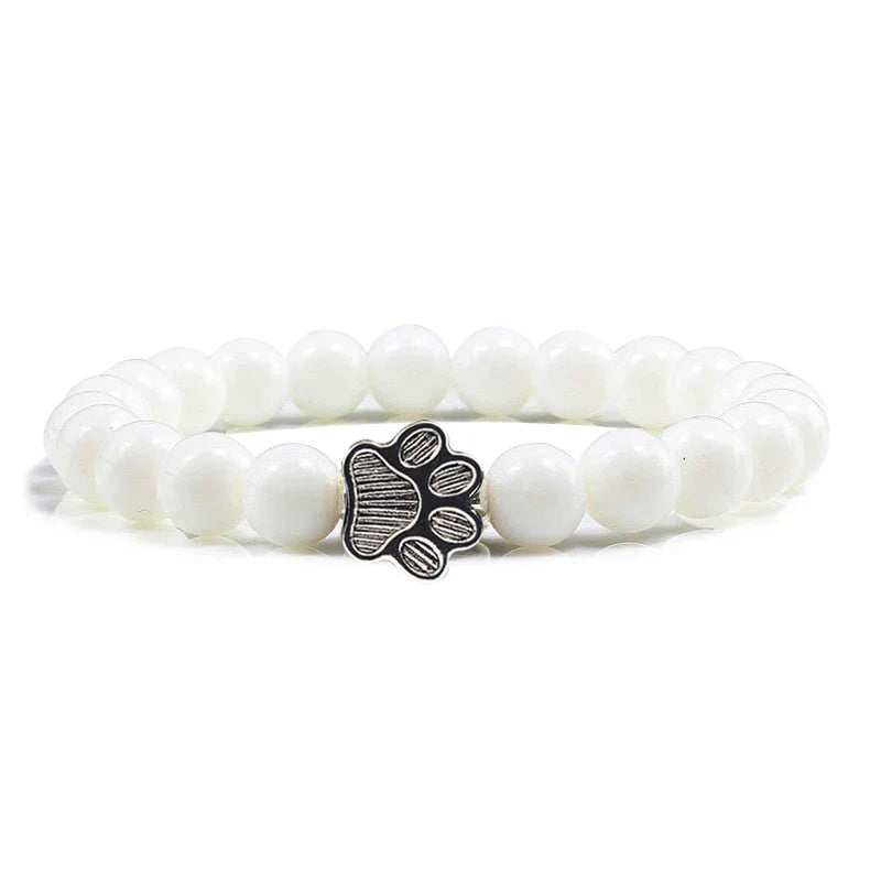 Tassunjäljen armband, dekorerat med pärlor och delikat