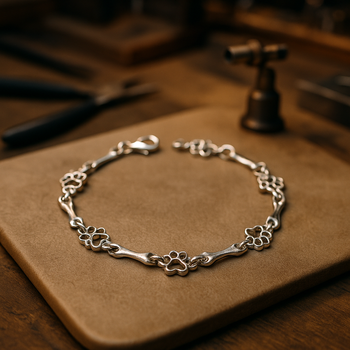 Hundpote armband, stiligt och kärleksfullt