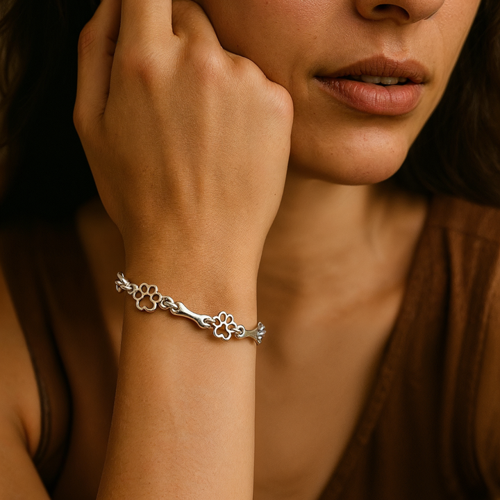 Hundpote armband, stiligt och kärleksfullt