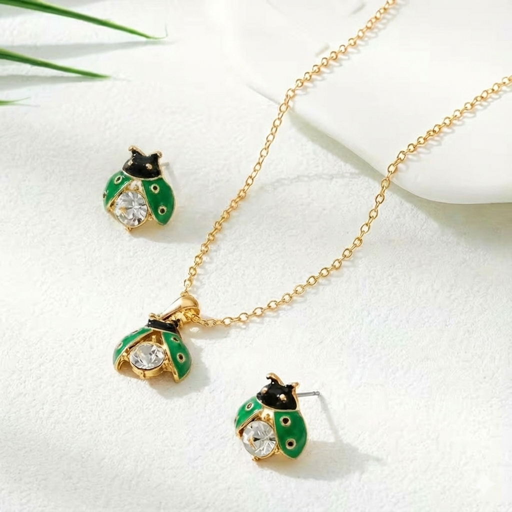 Örhängen Marihöns – Lyckotalisman – gratis halsband | Begränsat erbjudande