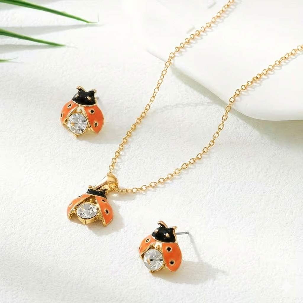 Örhängen Marihöns – Lyckotalisman – gratis halsband | Begränsat erbjudande