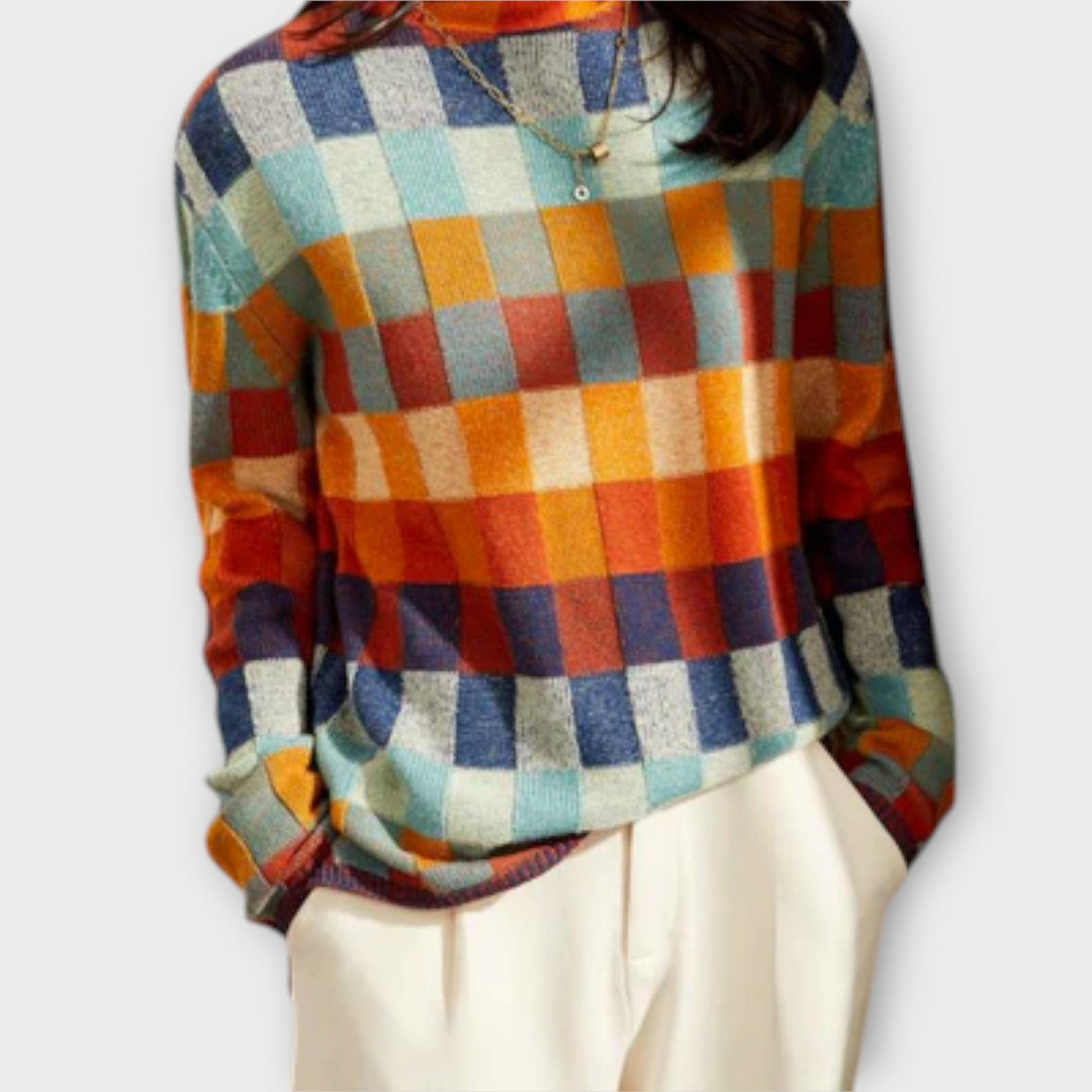 Erika - Patchwork pooltröja