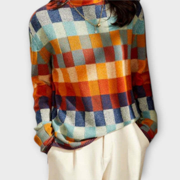 Erika - Patchwork pooltröja
