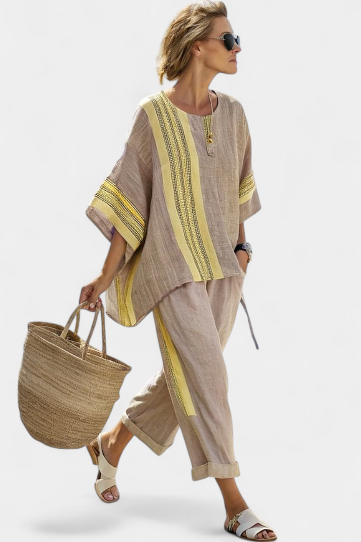 Lorena | Pellava-bambusetti Boho-tyyliin