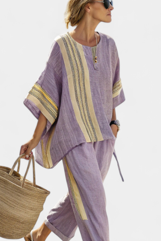 Lorena | Pellava-bambusetti Boho-tyyliin