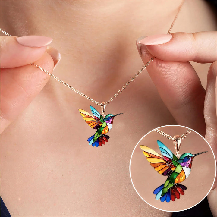 Kolibri Onnenamuleti Halsband 2D