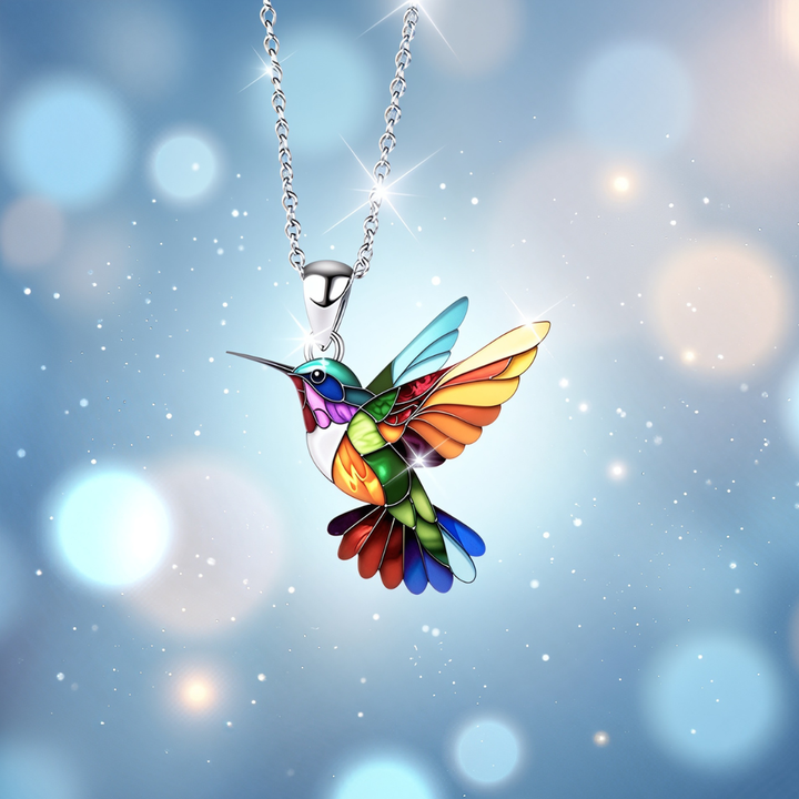 Kolibri Onnenamuleti Halsband 2D