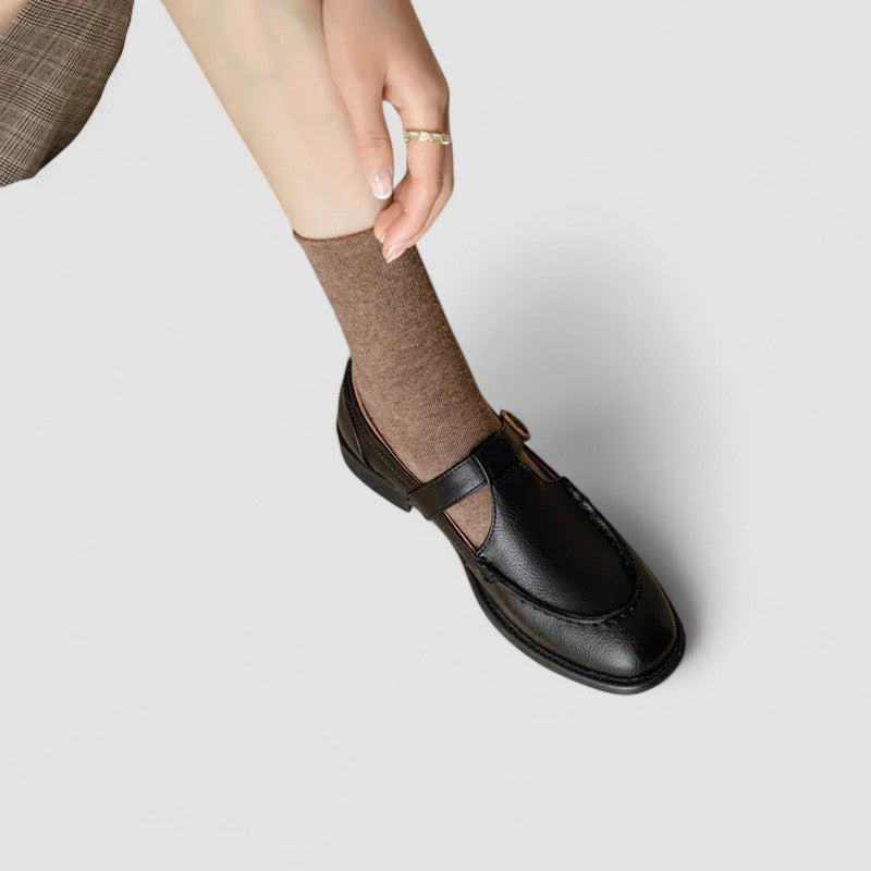 AVERY™|ORTOPEDISKA MARY JANE - SANDALER MED KVADRATFOT