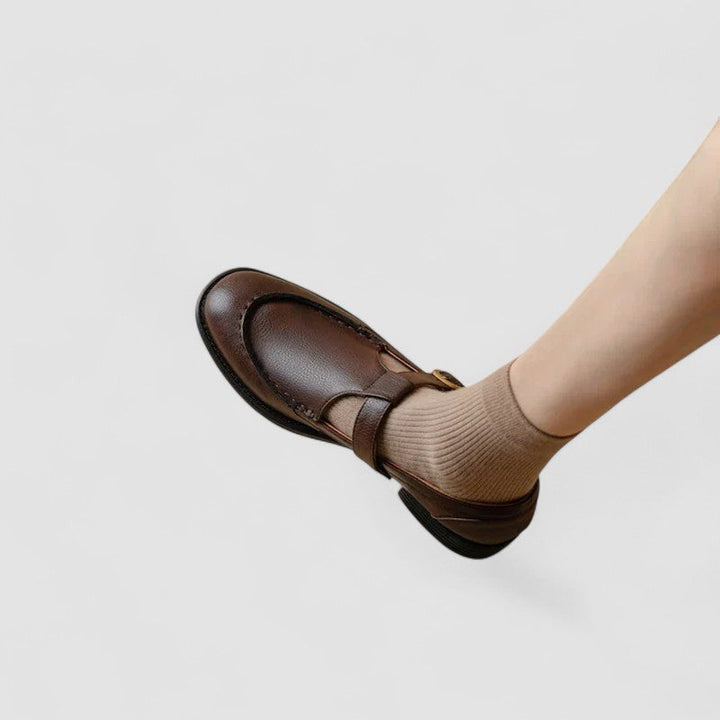 AVERY™|ORTOPEDISKA MARY JANE - SANDALER MED KVADRATFOT