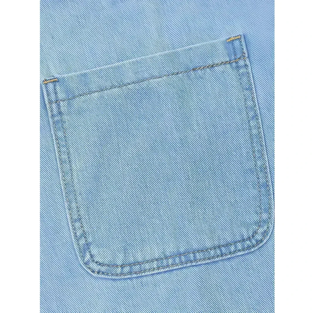 Vieno - Avslappnad Denimklänning