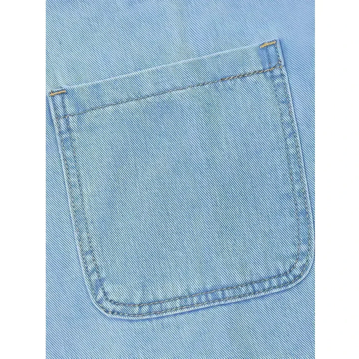 Vieno - Avslappnad Denimklänning