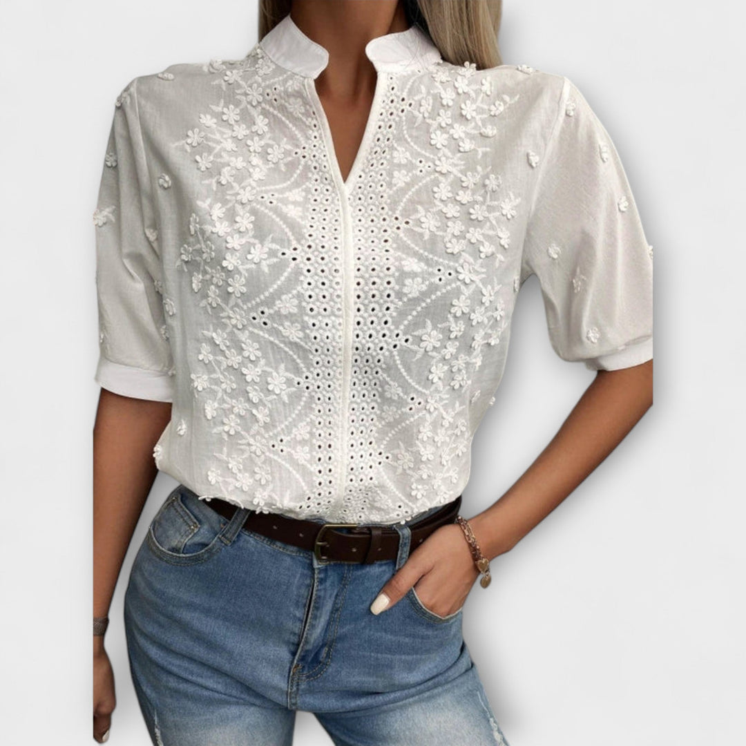 Élise - Mila tröja med lyxig broderi