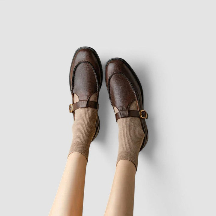 AVERY™|ORTOPEDISKA MARY JANE - SANDALER MED KVADRATFOT