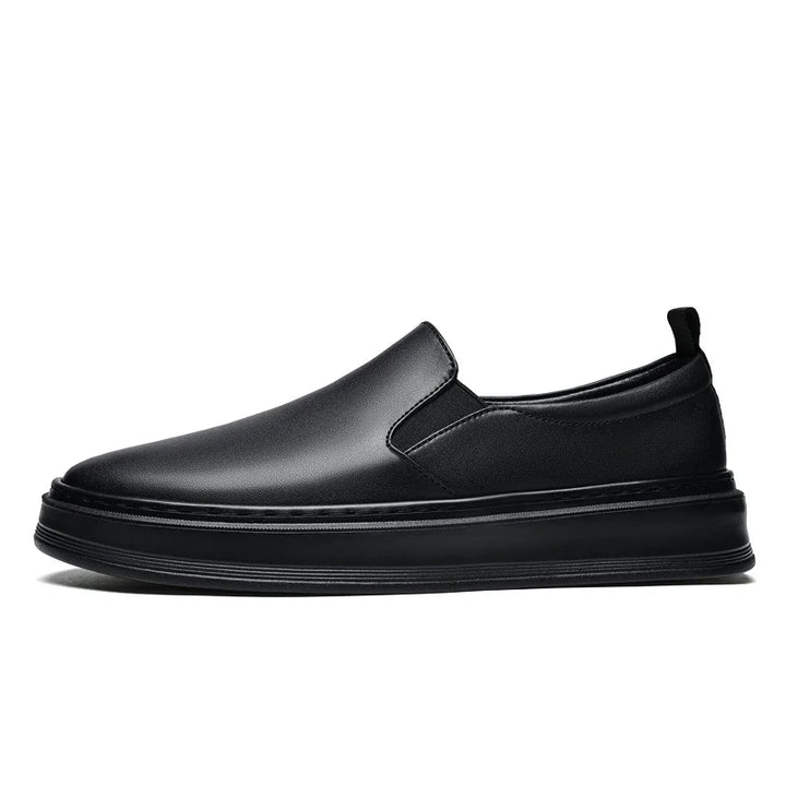 Läder slip-on sko