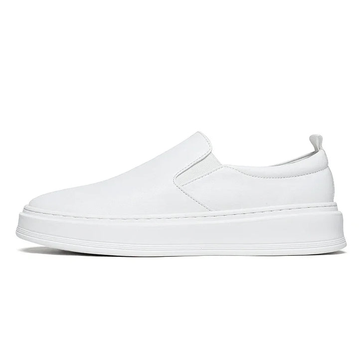 Läder slip-on sko