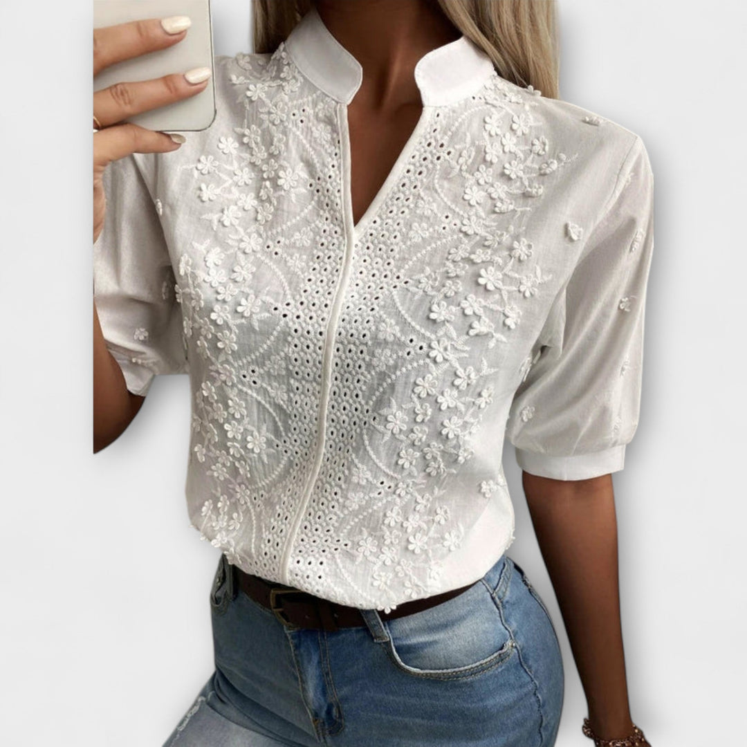 Élise - Mila tröja med lyxig broderi