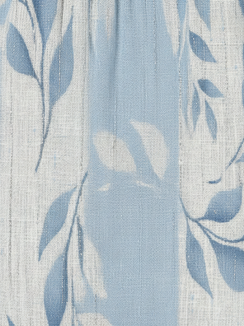 Mireille | Hihaton painettu lehtikuosi Azules-midimekko