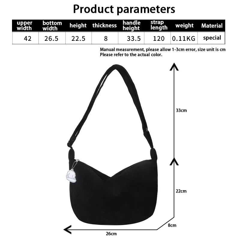 Cordura axelväskor för kvinnor