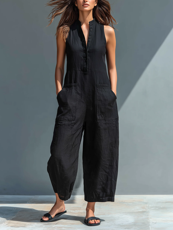 Lotte™ - Utan axlar minimalistisk jumpsuit