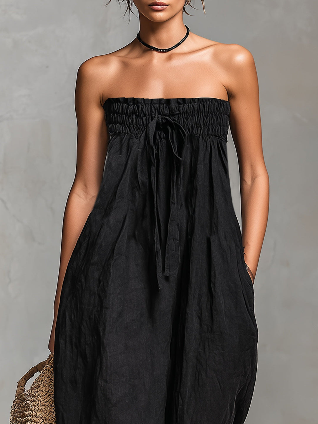 Nina™ - Stilig Utan Axelrem Jumpsuit