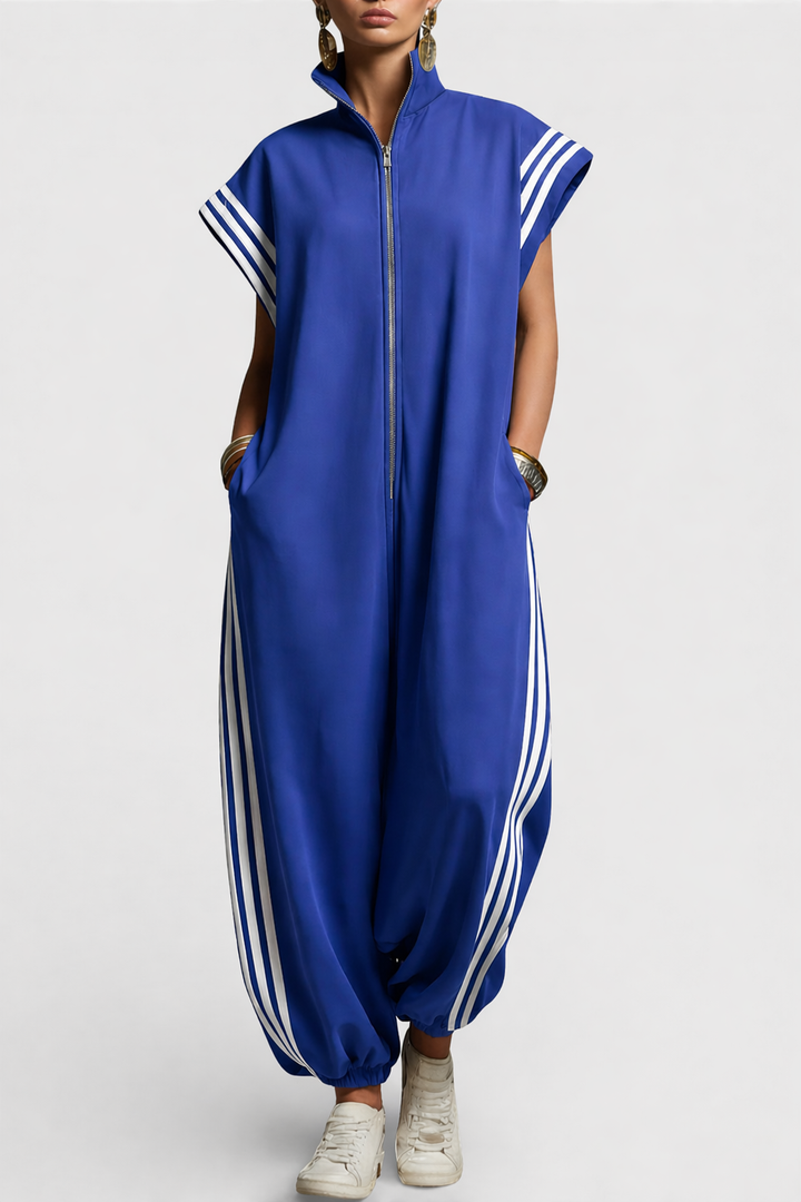 Valentina | Jumpsuit med dragkedja och krage