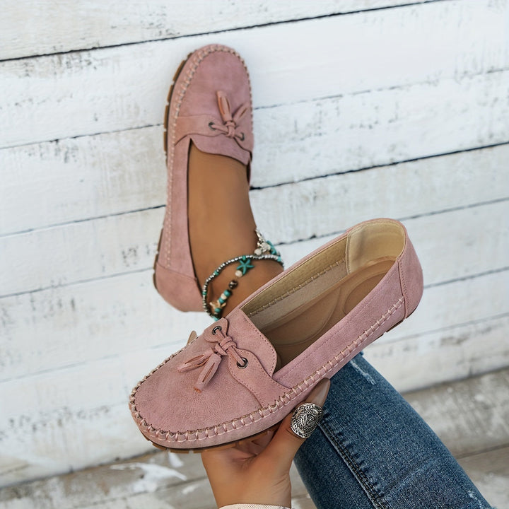 Nadine™ - Klassiska loafers med tofs