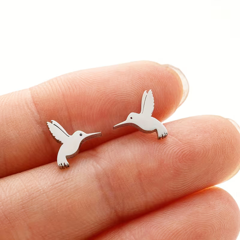 Kolibri lyckoknappörhängen