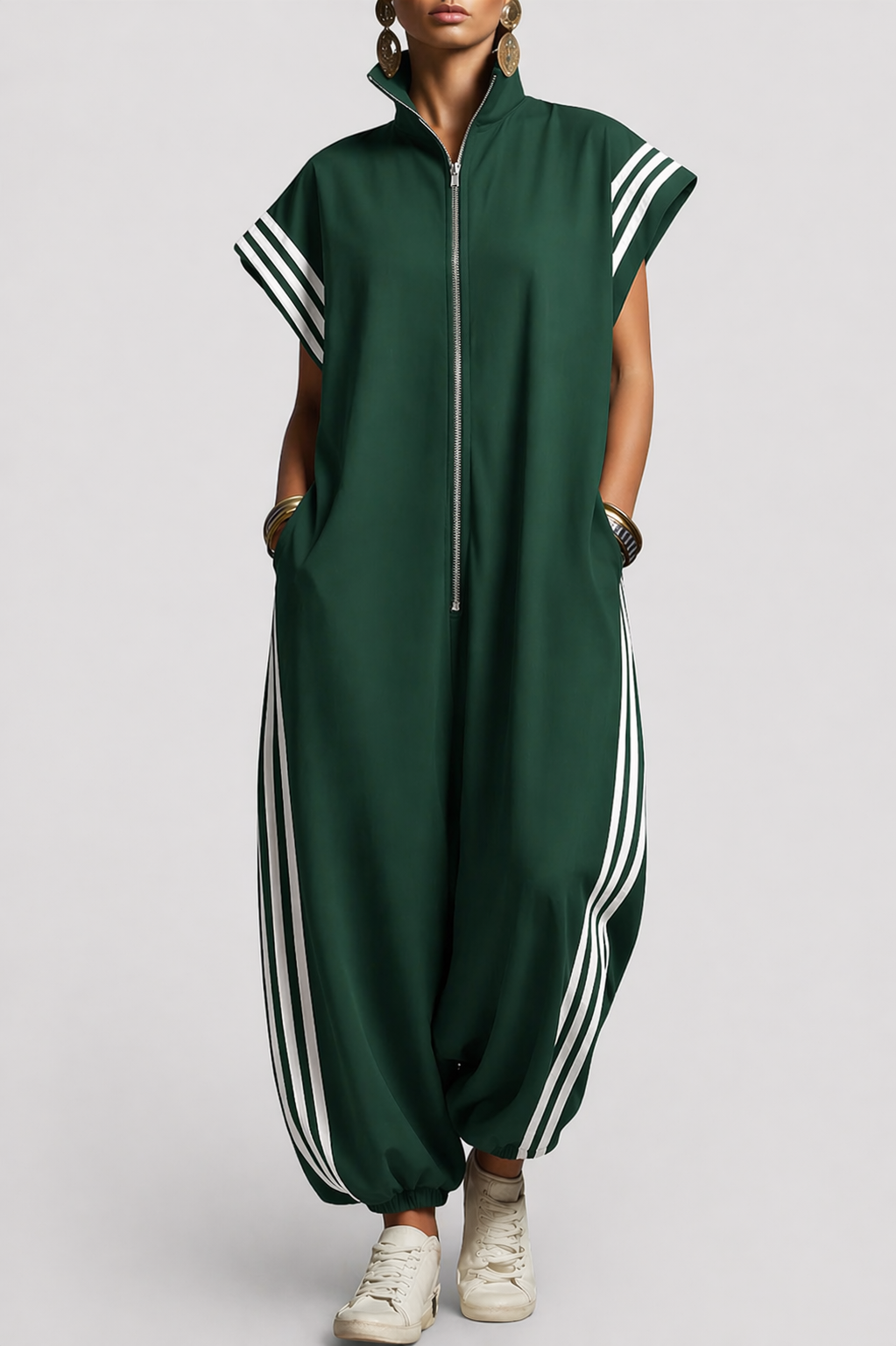 Valentina | Jumpsuit med dragkedja och krage