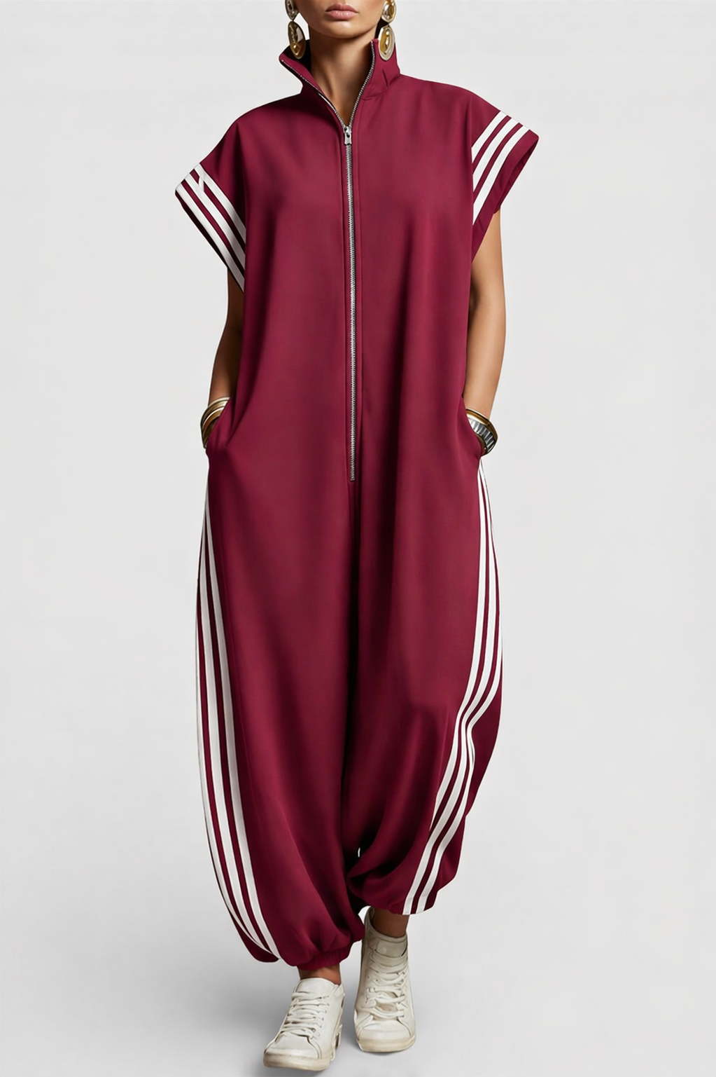 Valentina | Jumpsuit med dragkedja och krage