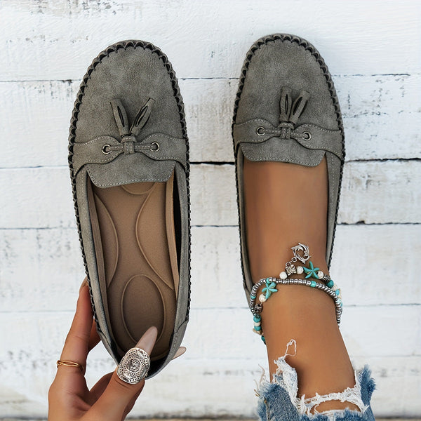 Nadine™ - Klassiska loafers med tofs