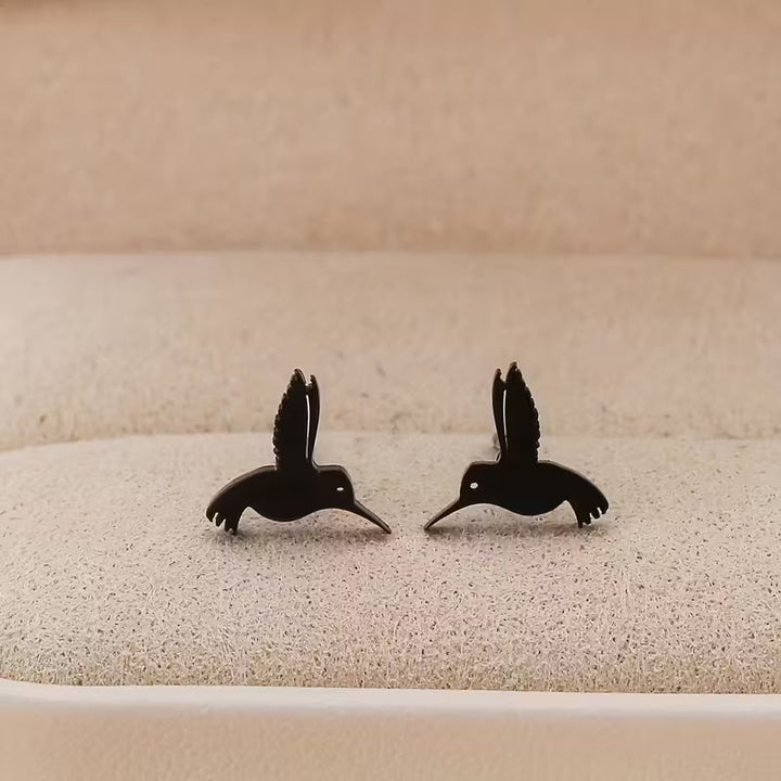 Kolibri lyckoknappörhängen